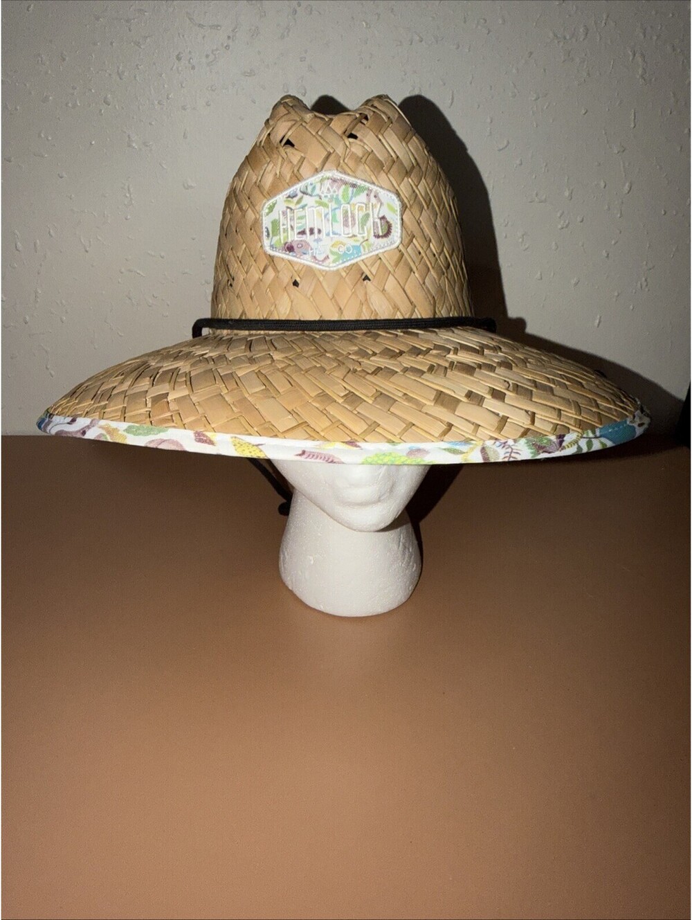 Hemlock Hat Company - Straw Beach Sun Hat - One Sized w/ Chin Strap (D5)